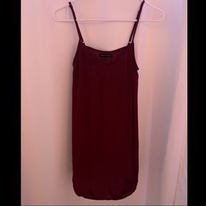 Kendal & Kylie Burgundy Slip Dress